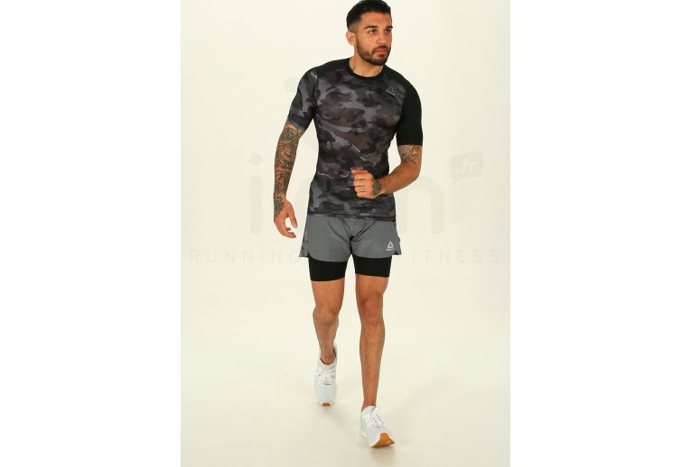 Reebok Camiseta manga corta de Compresi�n  ActivChill Print