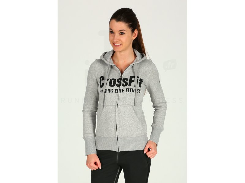 Veste reebok crossfit femme on sale gris