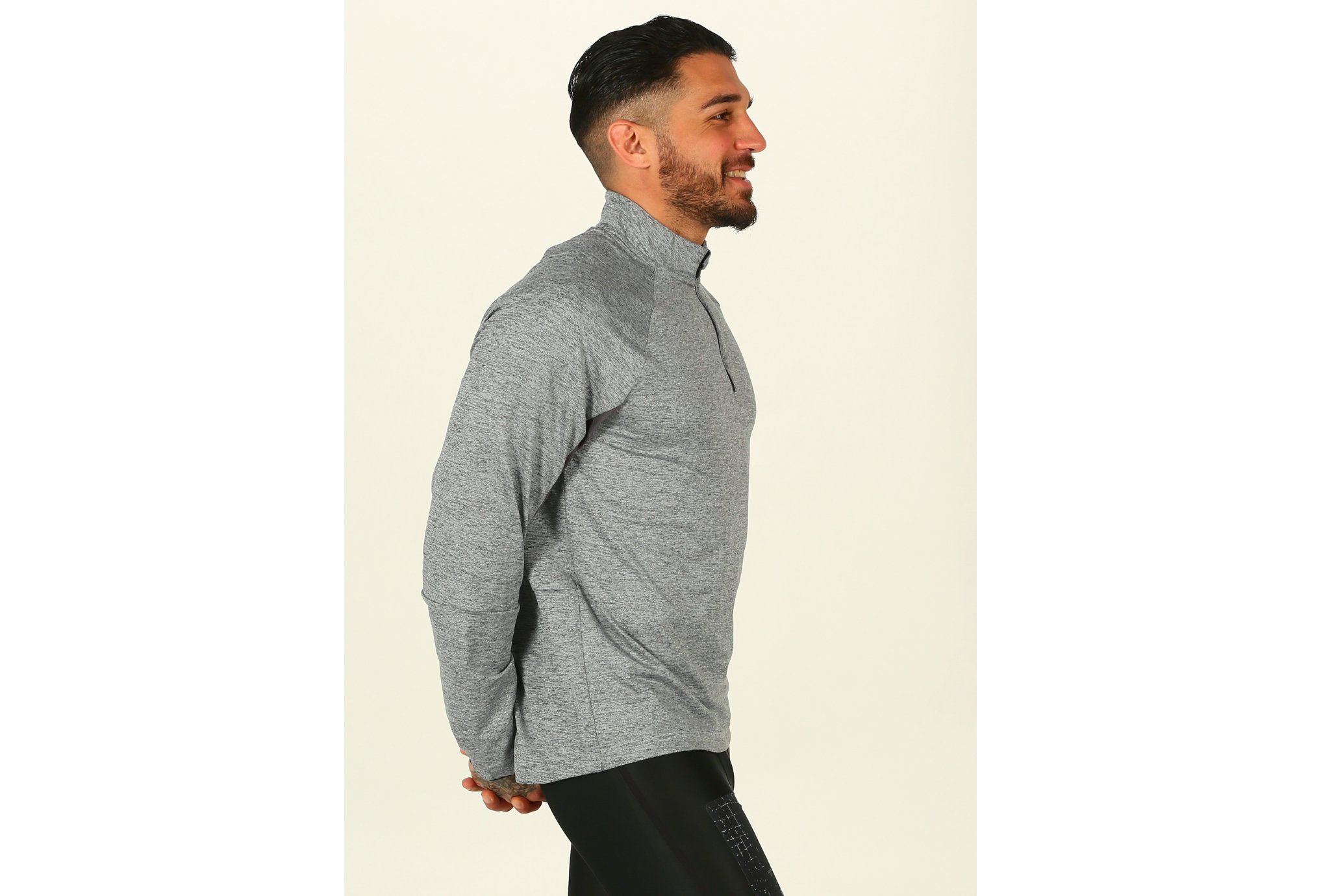 Reebok Long Sleeve 1/4 zip M vêtement running homme