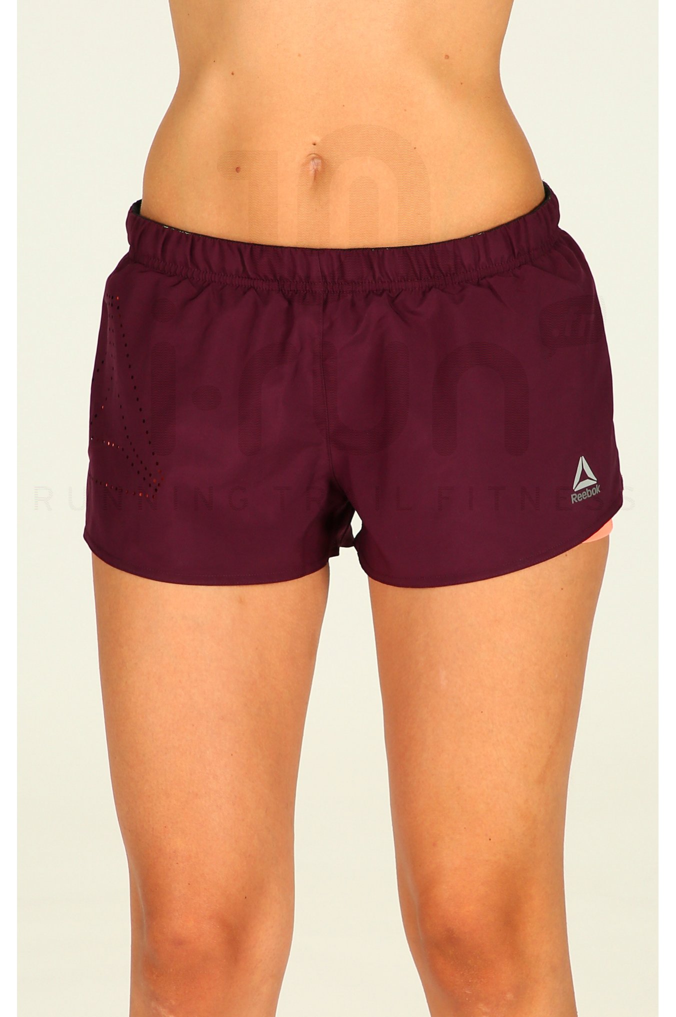 Puma Short de Course Tissé 2 en 1 Femme - Puma Black-Fizzy Melon