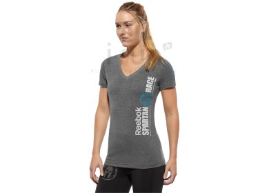 reebok t shirt femme argent