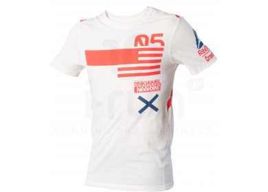 tee shirt reebok homme blanche