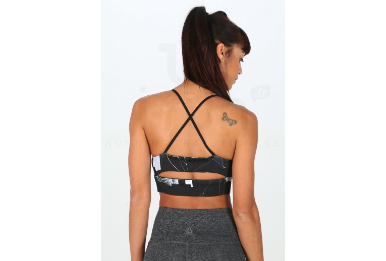 Reebok sujetador Tri-Back Workout Ready Printed