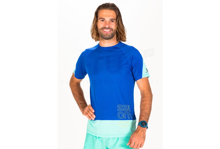 Salomon camiseta manga corta Cross Run Graphic