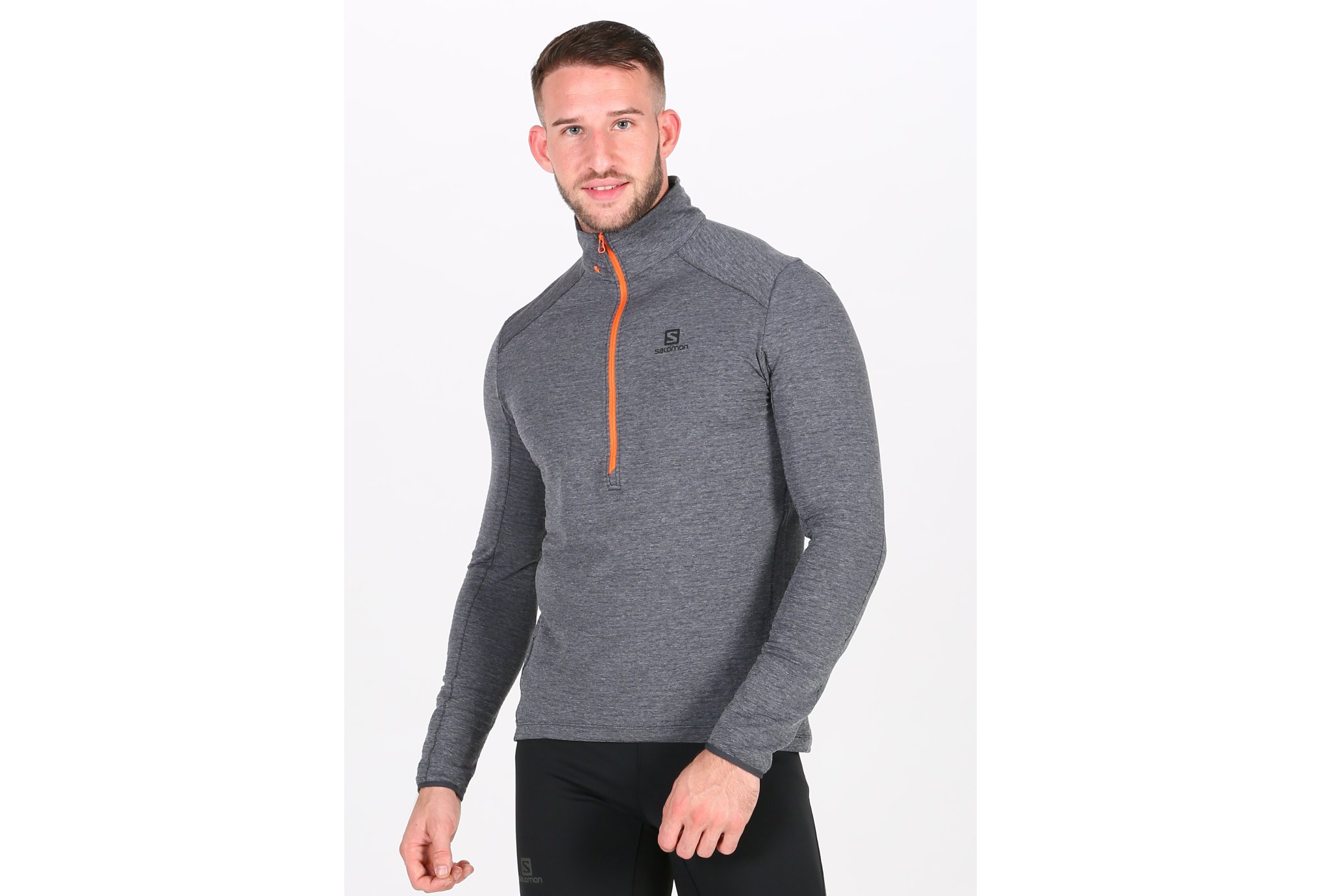 Salomon Outline Mid Half Zip M vêtement running homme