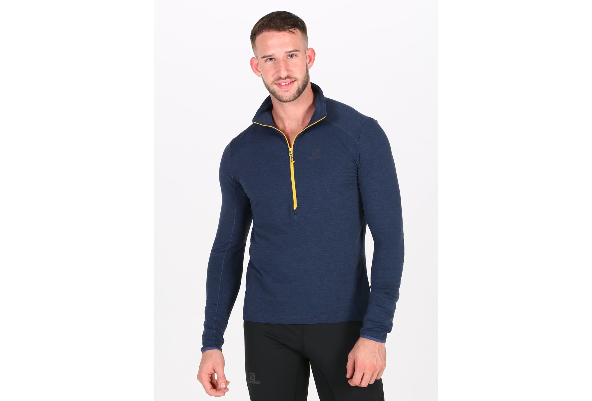 Salomon Outline Mid Half Zip M vêtement running homme
