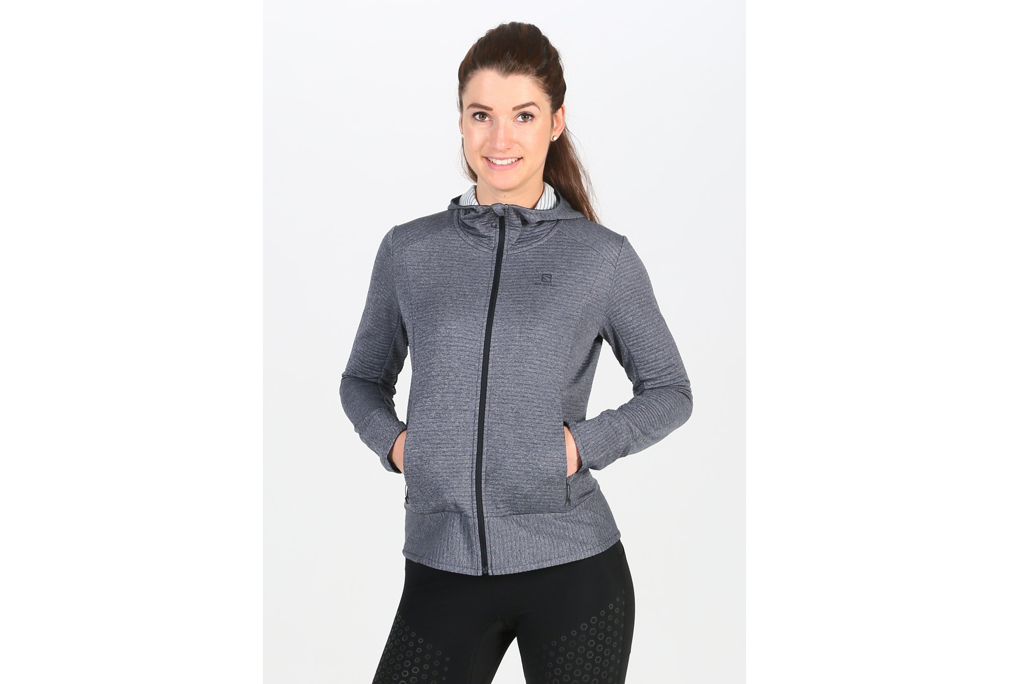 Salomon Right Nice Mid Hoodie W vêtement running femme