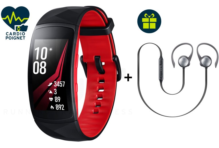 Samsung Pack pulsera conectada Gear Fit2 Pro L + Auricualres Level Active
