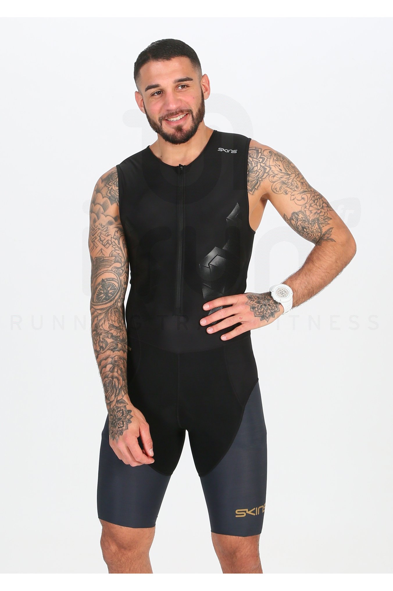 Skins DNAmic Triathlon Skinsuit Front Zip Triathlon M homme pas cher