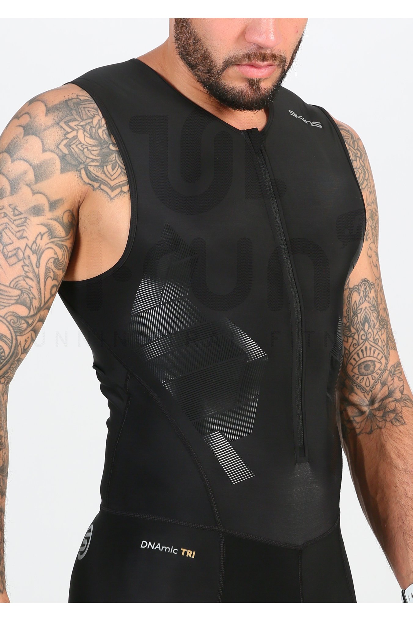 Skins DNAmic Triathlon Skinsuit Front Zip Triathlon M homme pas cher