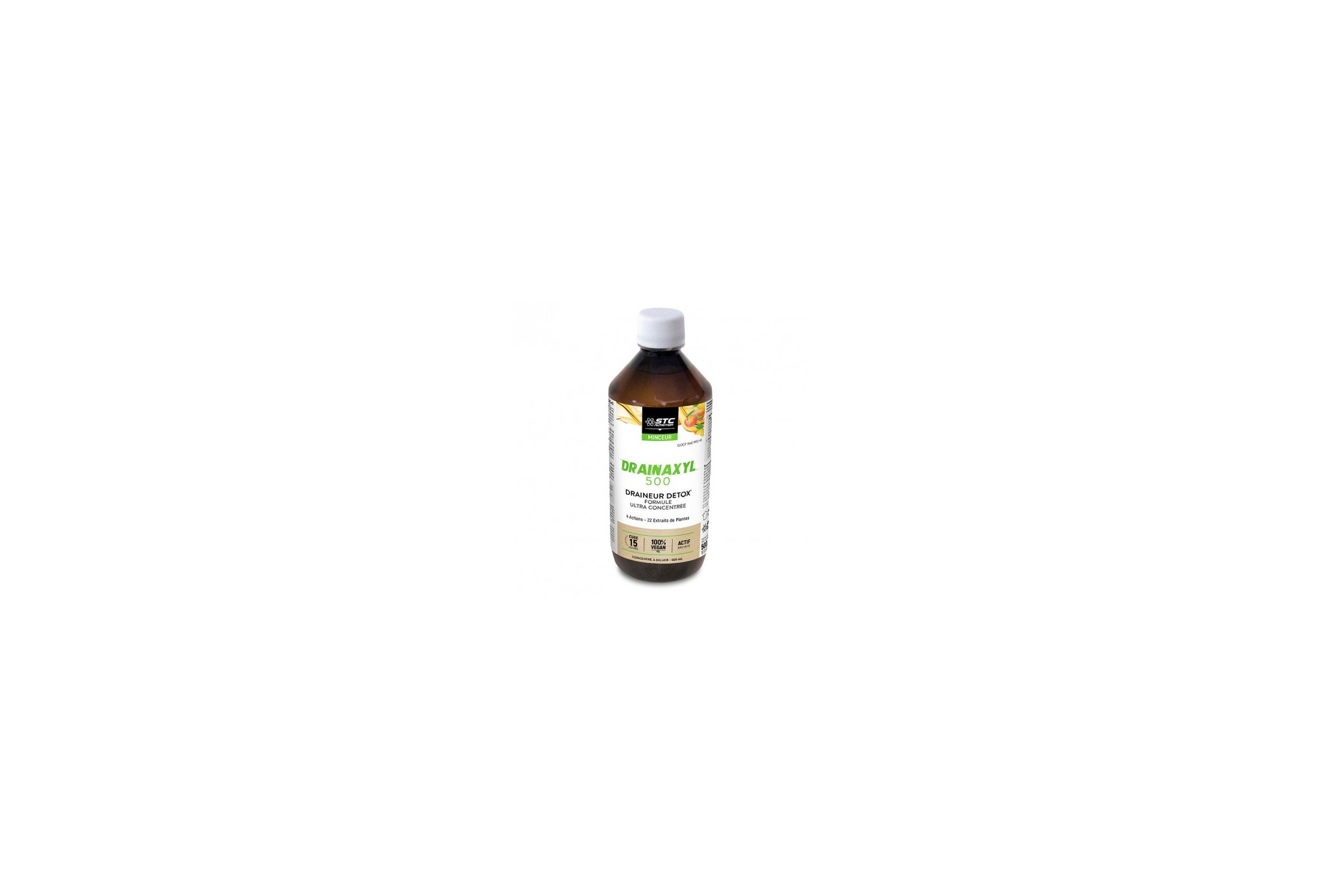STC Nutrition Drainaxyl 500 Vegan Thé Pêche Diététique Compléments