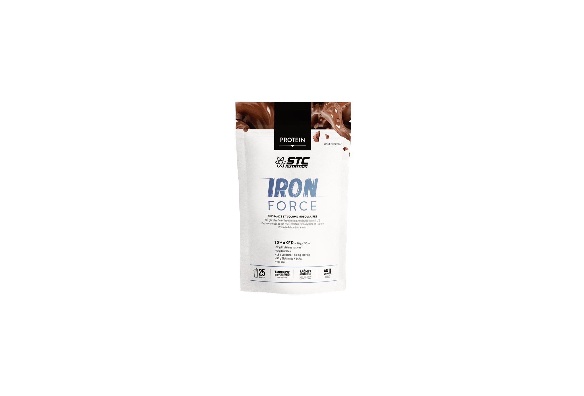 STC Nutrition Iron Force Protein 750 gr - chocolat Diététique Protéines / récupération