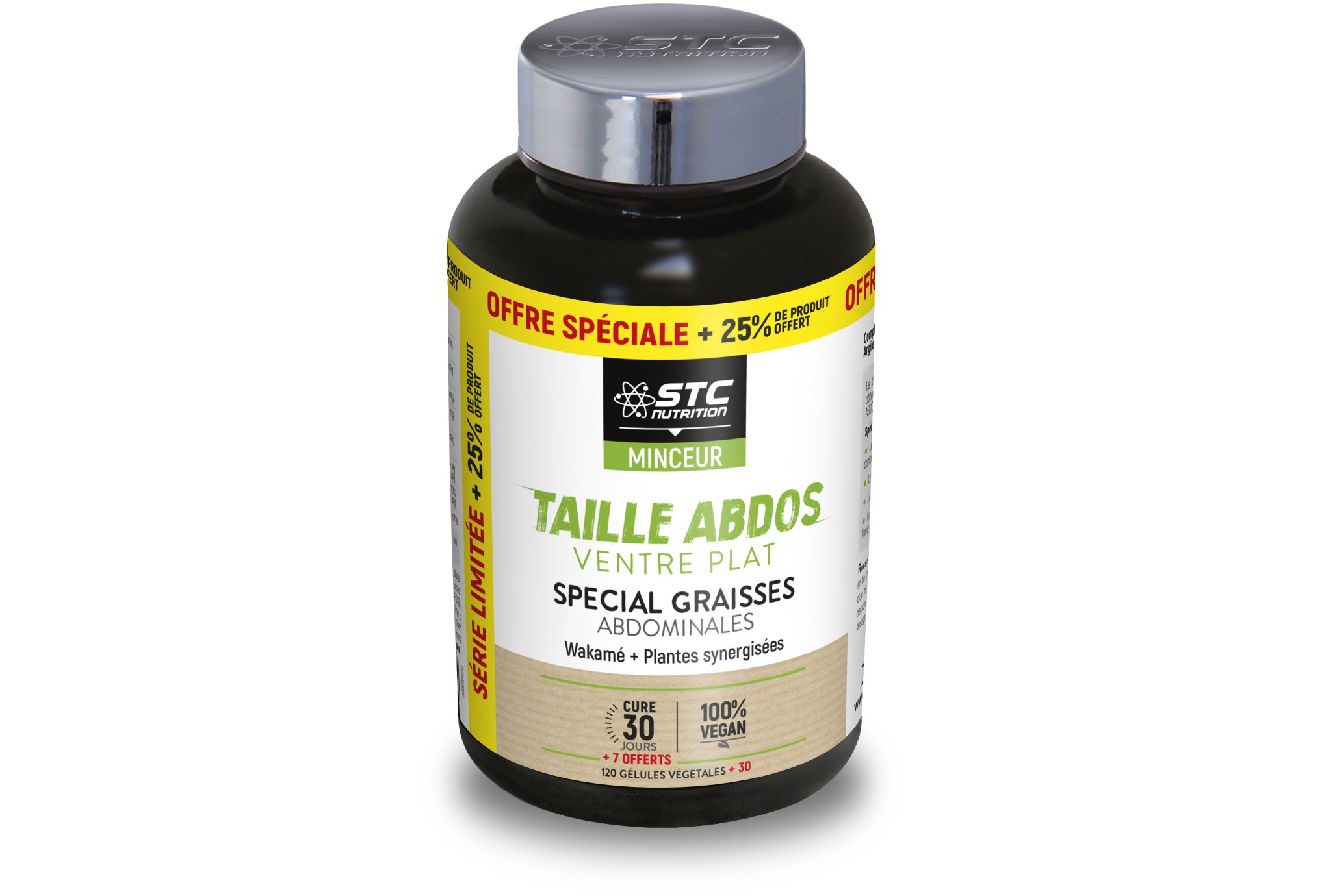 STC Nutrition Taille Abdos Ventre Plat 150 gélules 25% Offert Diététique Compléments