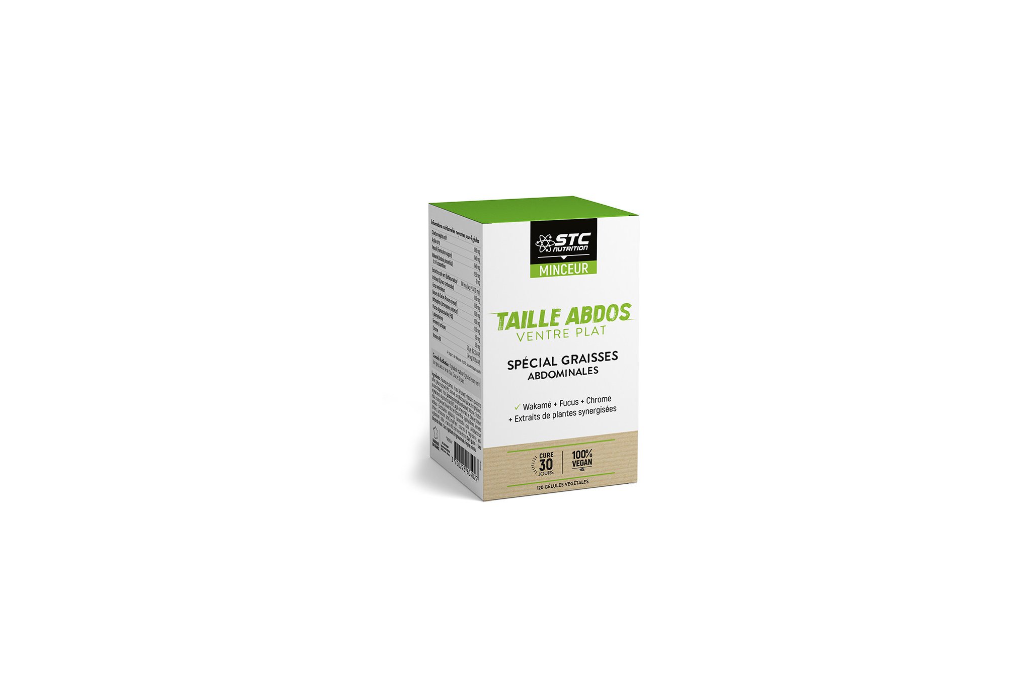 STC Nutrition Taille Abdos Ventre Plat Vegan 120 gélules Diététique Compléments