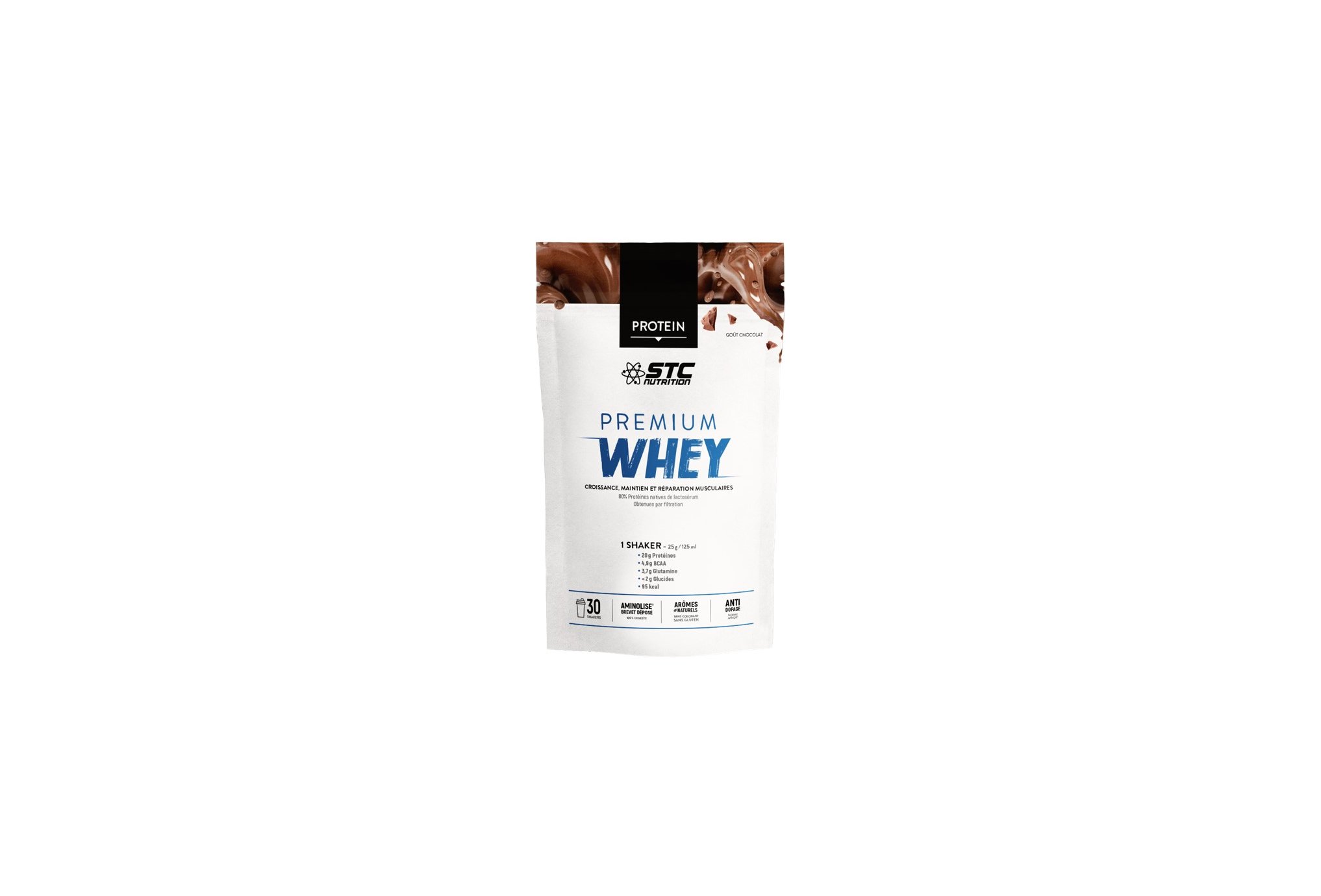 STC Nutrition Whey Pure Premium Protein chocolat 750 g Diététique Protéines / récupération