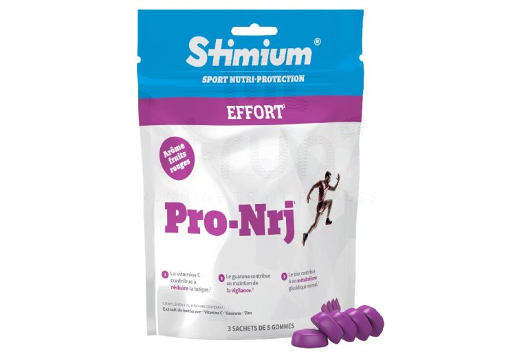 Stimium Pack 3 sachets Gommes Stimium Pro-Nrj - Fruits rouges