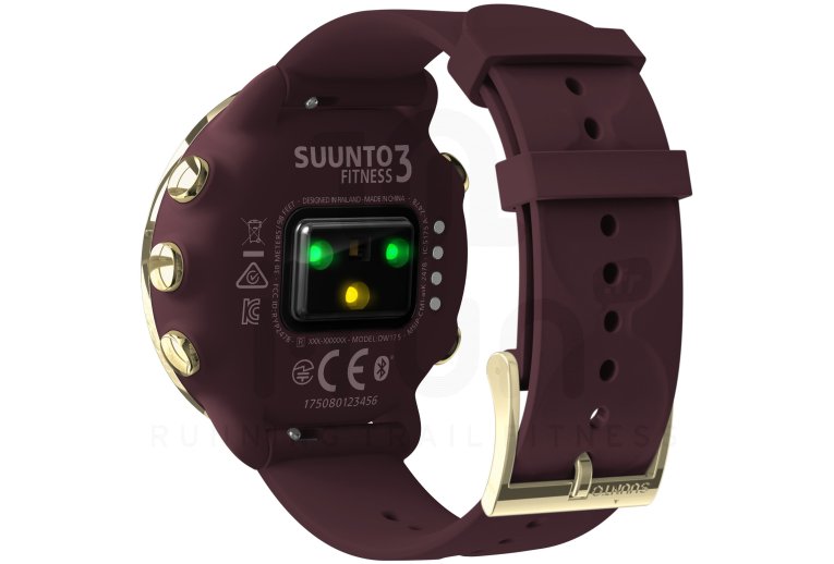 Suunto Pack 3 Fitness Burgundy + correa Burgundy Gold de regalo