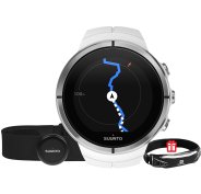 Suunto Pack Spartan Ultra White HR + Ceinture Salomon