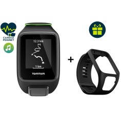 Tomtom Pack Runner 3 Cardio + Music - Small + Bracelet noir Large offert