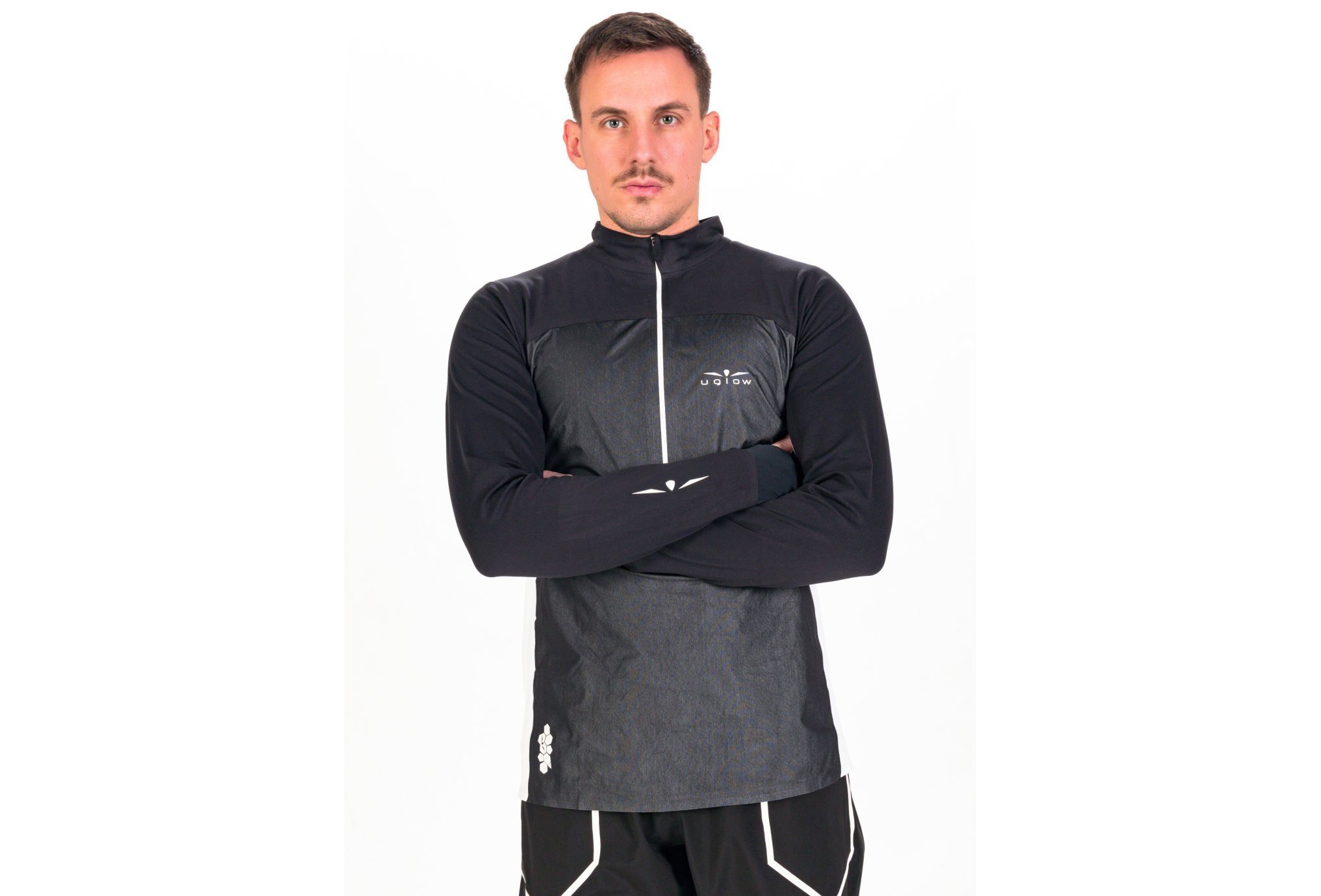 Uglow 3/4 Zip Wind Breaker M vêtement running homme