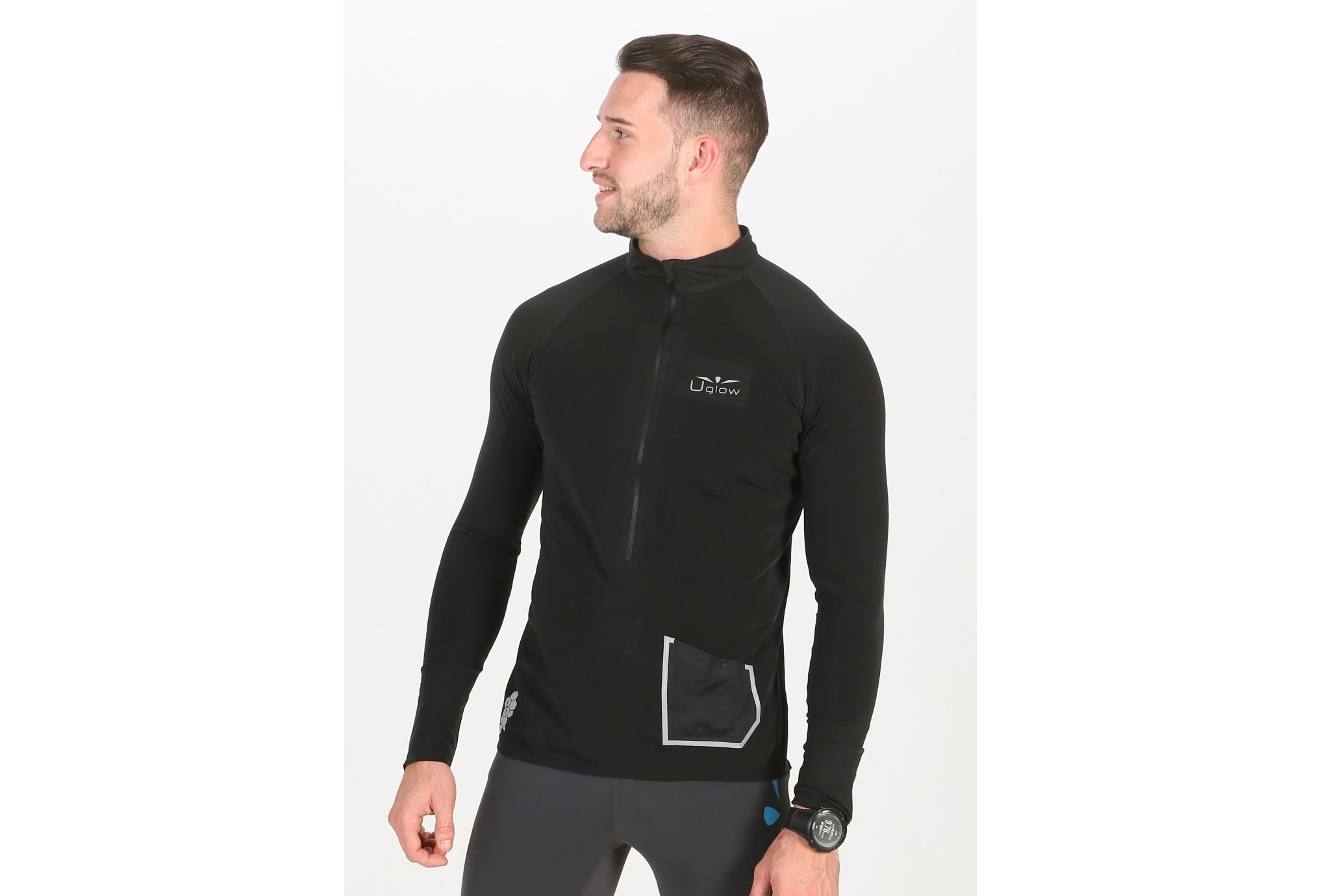 Uglow 3/4Zip Brush M vêtement running homme