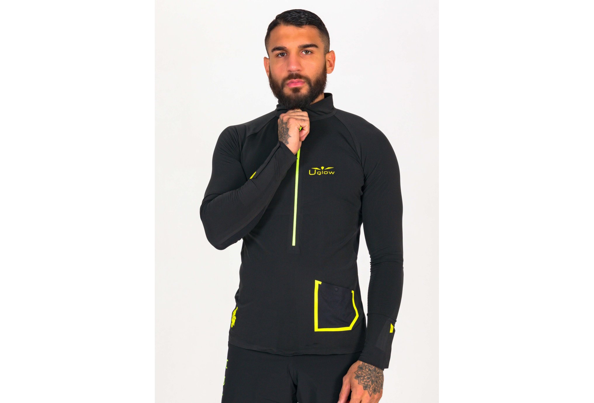 Uglow Brush Winter 3/4 Zip M Diététique Vêtements homme