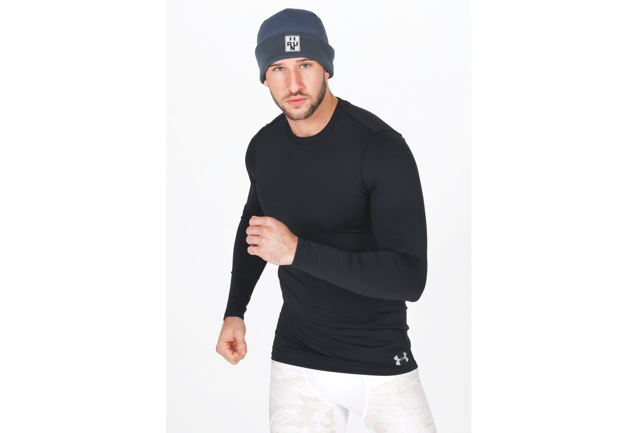 Under Armour ColdGear Fitted Crew M vêtement running homme