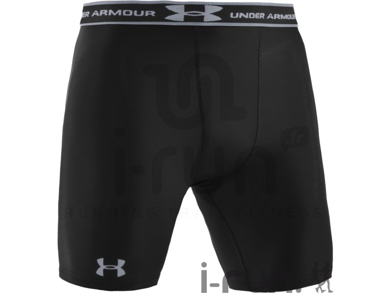 Short De Compresión HeatGear® Armour Para Hombre - Gris Jaspeado Negro Under Armour