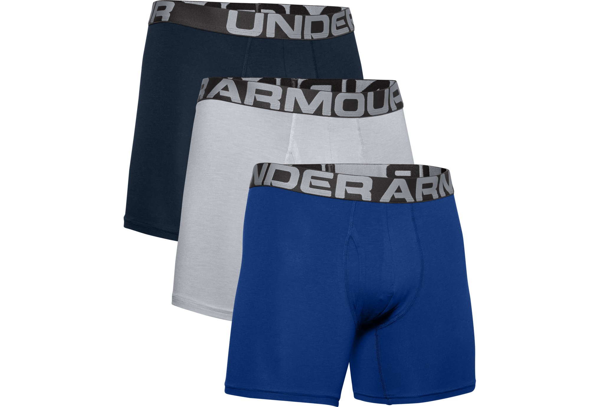 Under Armour Lot de 3 boxers Charged Cotton vêtement running homme