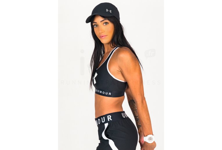 Under Armour sujetador deportivo Mid Keyhole Graphic