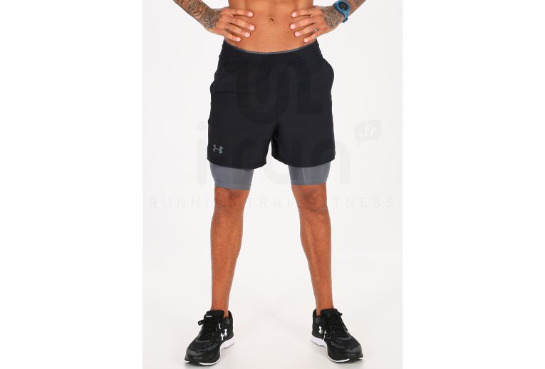 Under Armour Pantal�n corto Qualifier 2 en 1