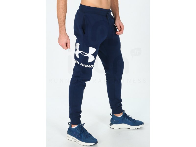 Haut entièrement zippé UA Rival Terry - Bleu Marine - Under Armour